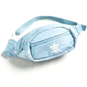 Adidas Waist Bag Fanny Pack Light Baby Blue Chest Bag Womens One Size Adjustable
